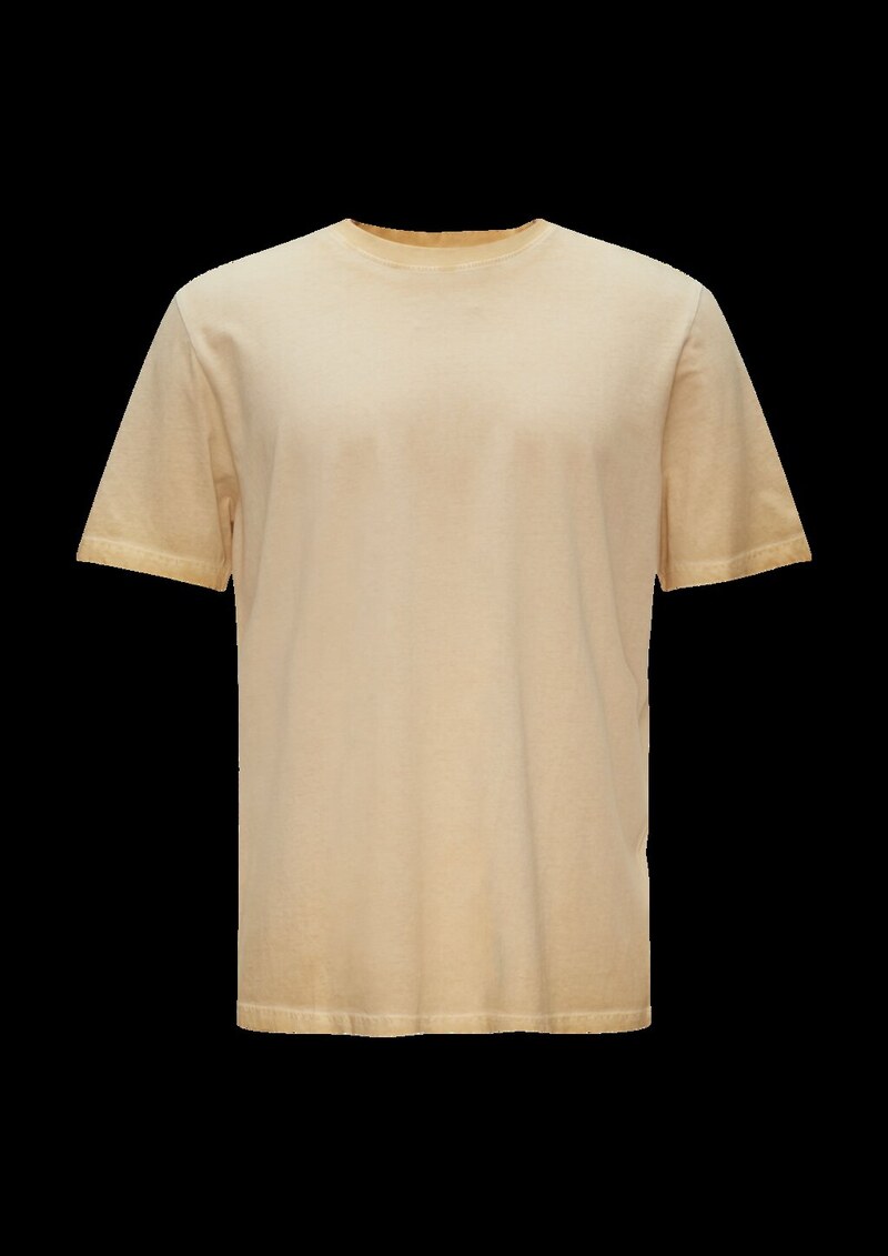 Gewaschenes T-Shirt mit Rundhalsausschnitt