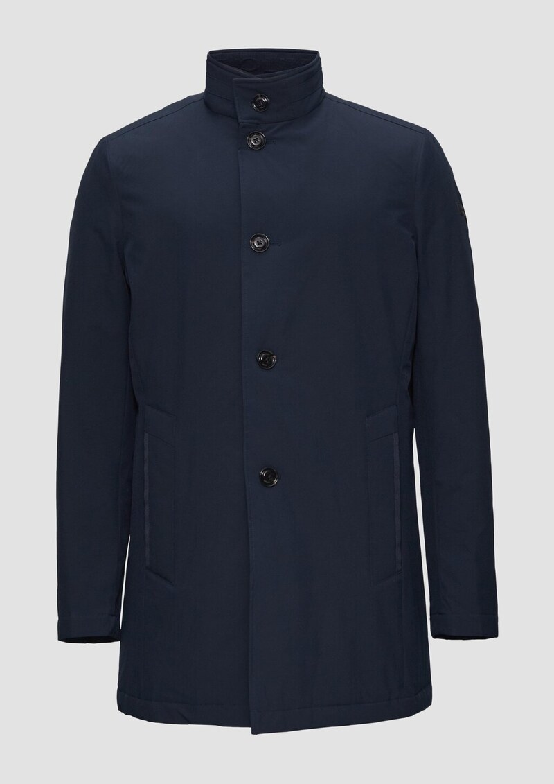 Leichter Mantel mit Stehkragen und wattiertem Futter