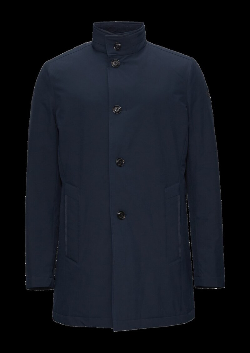 Leichter Mantel mit Stehkragen und wattiertem Futter