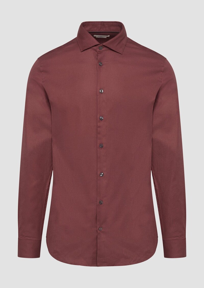 Tailored Fit: Fein strukturiertes Hemd aus Comfort Stretch