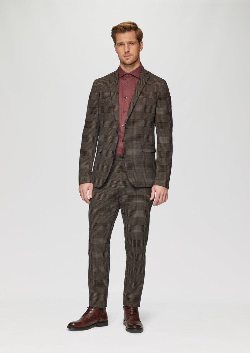 Tailored Fit: Fein strukturiertes Hemd aus Comfort Stretch