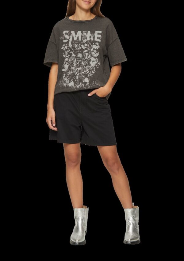 Oversized Print-Shirt im Used-Look