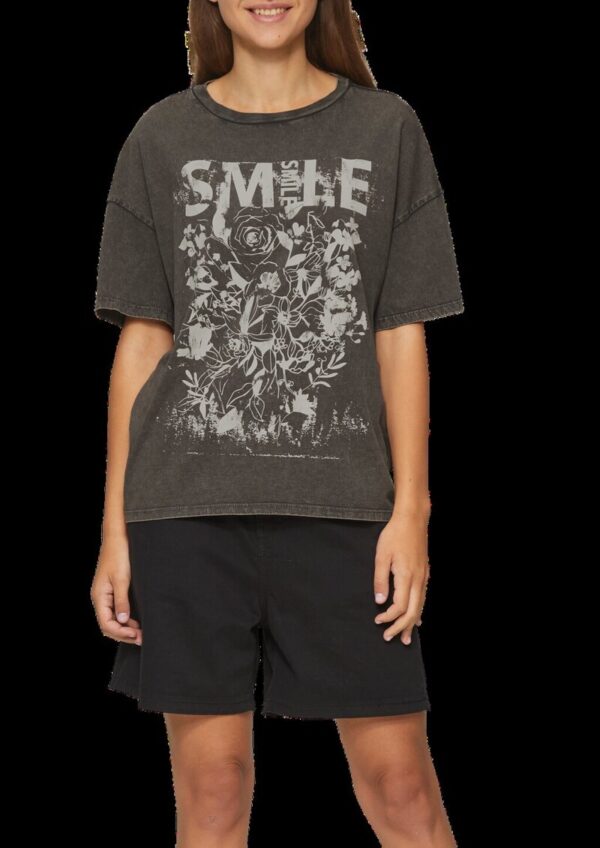 Oversized Print-Shirt im Used-Look