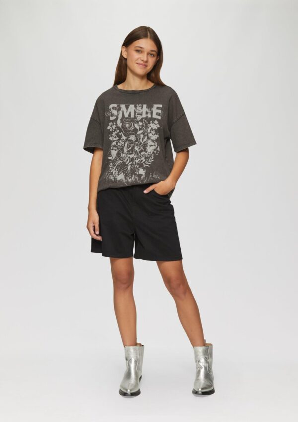 Oversized Print-Shirt im Used-Look