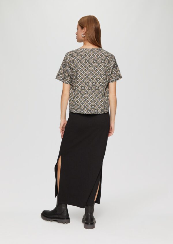 Verkürztes T-Shirt mit All-over-Print