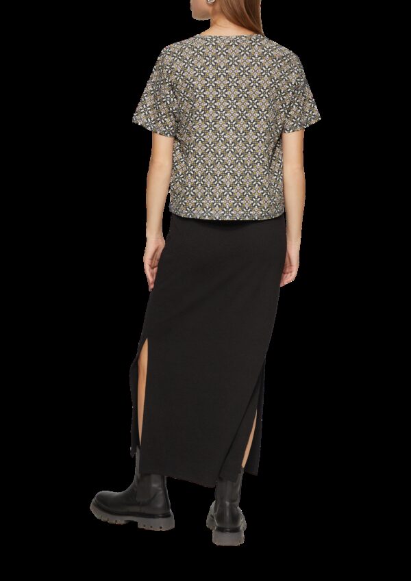 Verkürztes T-Shirt mit All-over-Print