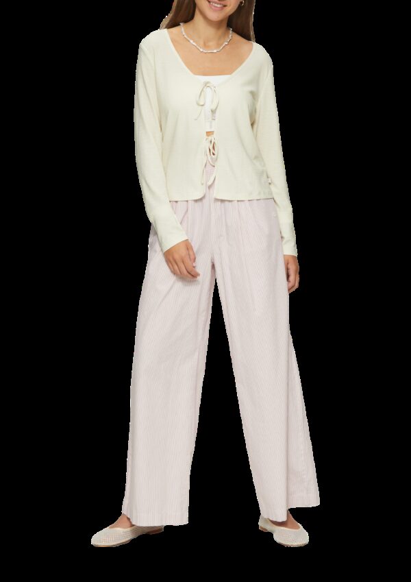 Jersey-Jacke mit Schleifen-Details