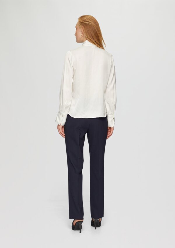 Satinbluse mit Schluppe