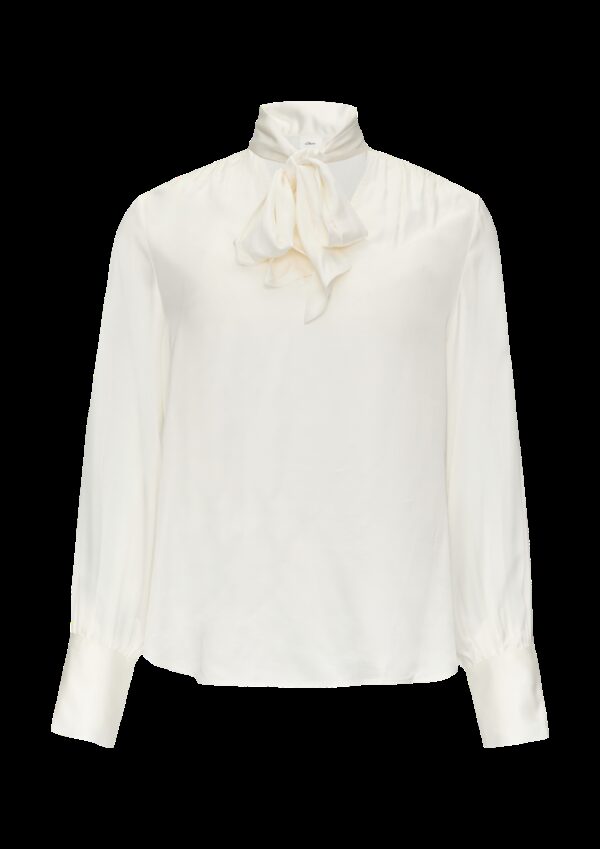 Satinbluse mit Schluppe