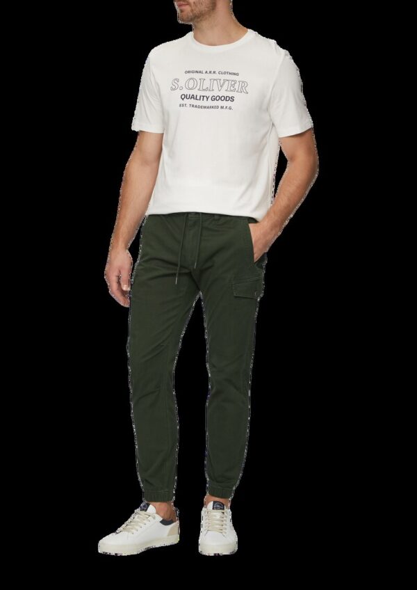 Regular Fit: Cargohose aus Baumwollstretch
