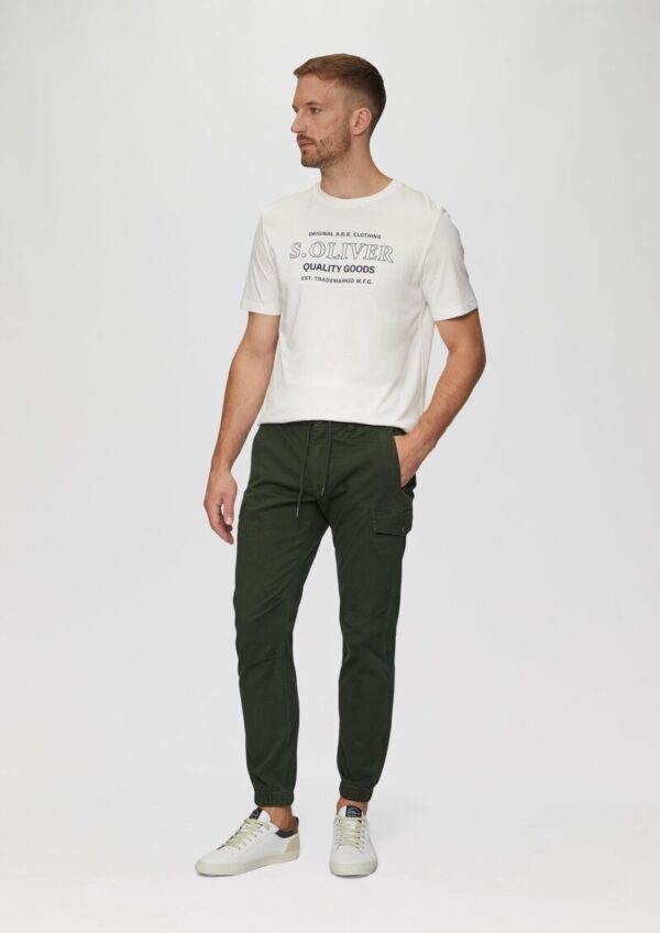 Regular Fit: Cargohose aus Baumwollstretch