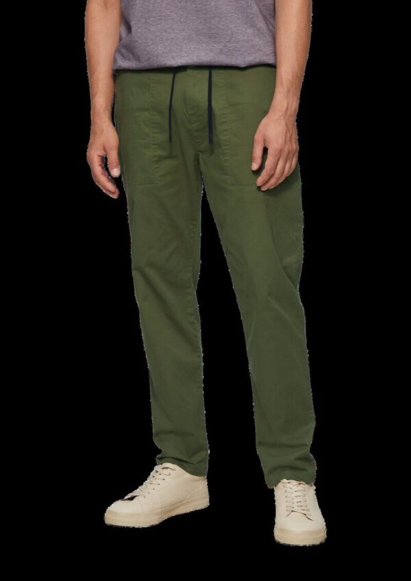 Hose aus Baumwollstretch im Relaxed Fit