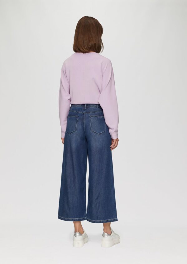 Culotte-Jeans Suri / Regular Fit / Mid Rise / Wide Leg / Bindedetail