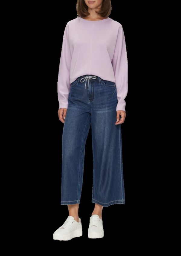 Culotte-Jeans Suri / Regular Fit / Mid Rise / Wide Leg / Bindedetail