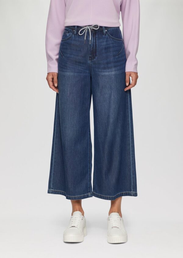 Culotte-Jeans Suri / Regular Fit / Mid Rise / Wide Leg / Bindedetail