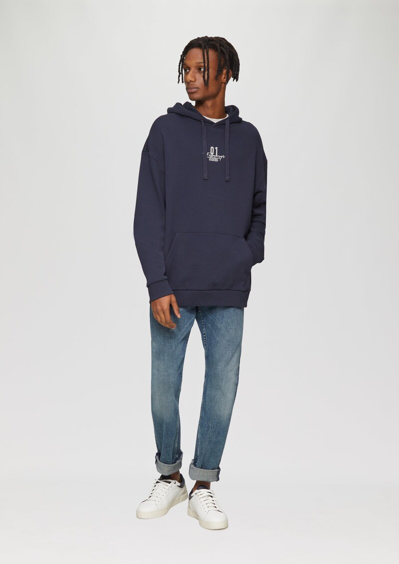 Kapuzen-Sweatshirt mit Frontprint