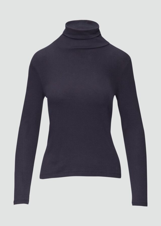 Elastisches Langarmshirt mit Rollkragen