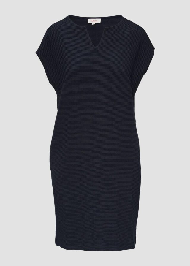 Ärmelloses Kleid im Fabricmix