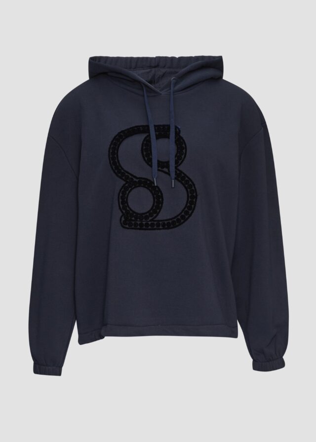 Kapuzen-Sweatshirt mit verstellbarem Saum