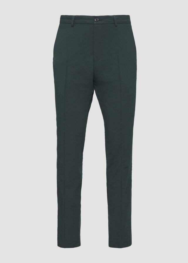 s.O PURE: Hochelastische Anzughose in Wolloptik