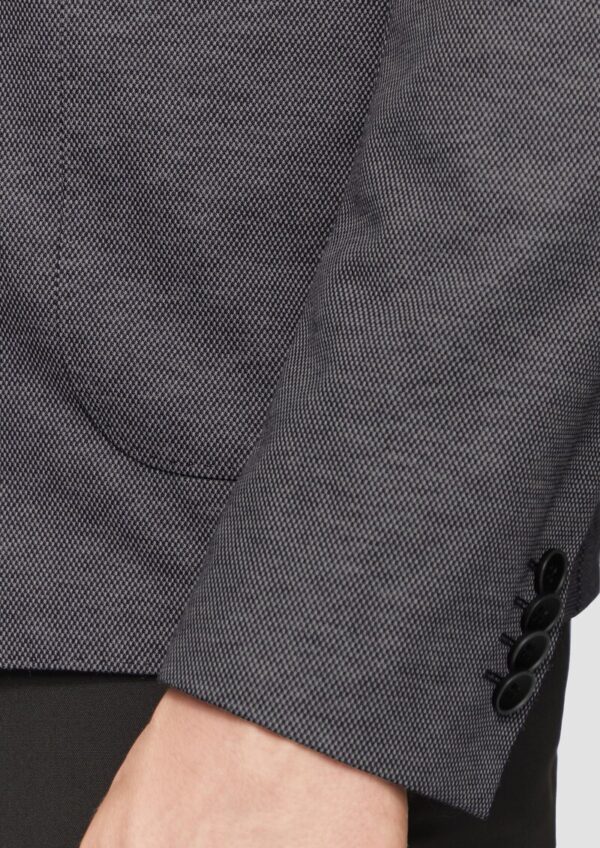 s.O JOGG: Anzugsakko aus Piqué-Jersey in zweifarbiger Optik