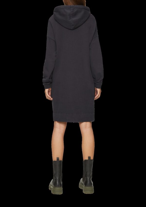 Sweatshirtkleid mit Kapuze und Eingrifftaschen