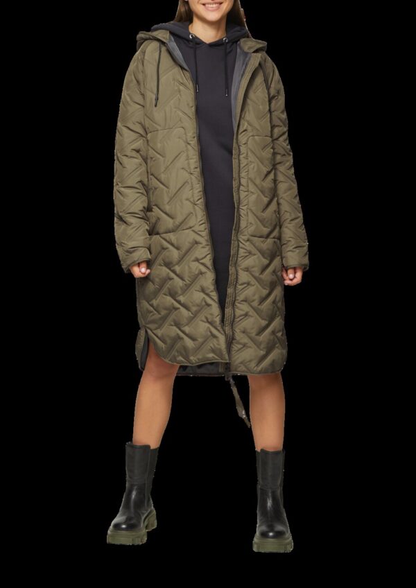 Sweatshirtkleid mit Kapuze und Eingrifftaschen