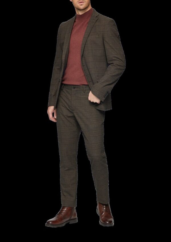 s.O PURE: Softes Sakko mit Karomuster