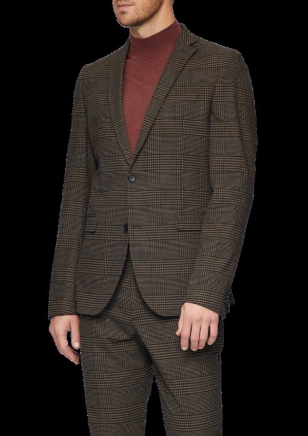 s.O PURE: Softes Sakko mit Karomuster