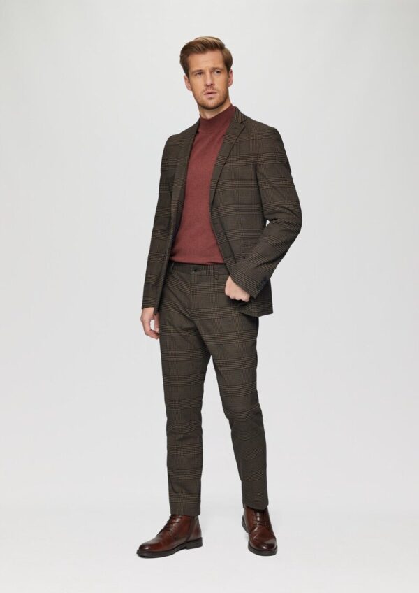 s.O PURE: Softes Sakko mit Karomuster