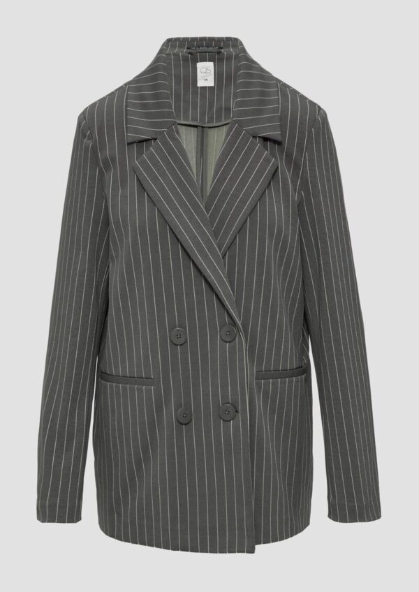 Oversized-Blazer mit Nadelstreifen