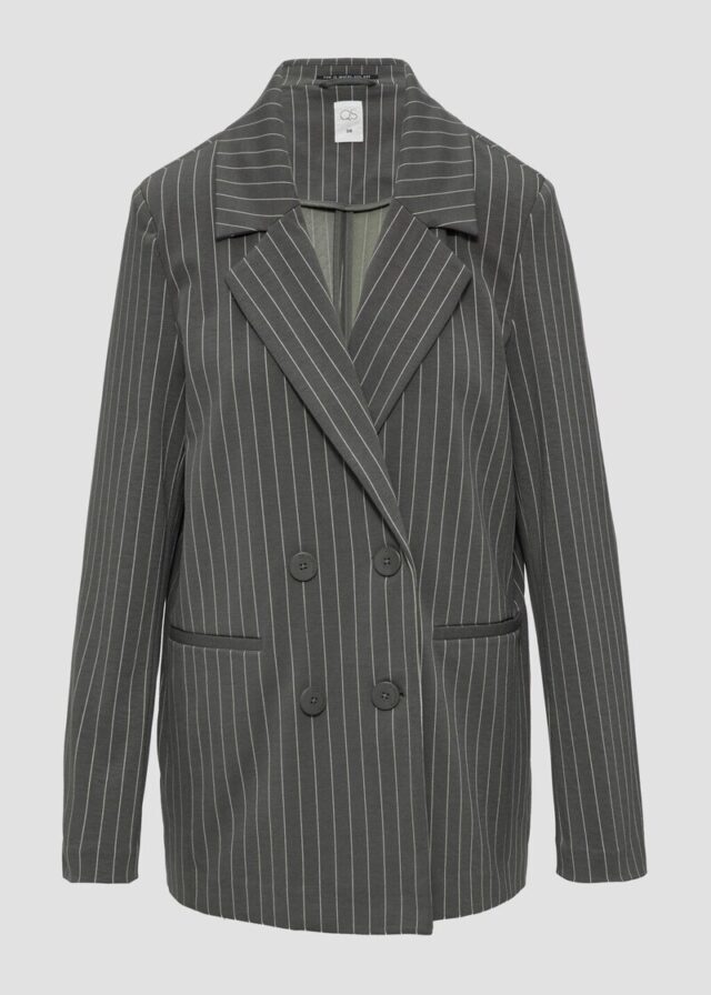 Oversized-Blazer mit Nadelstreifen