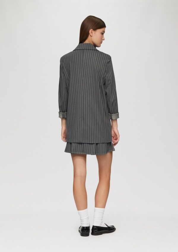 Oversized-Blazer mit Nadelstreifen