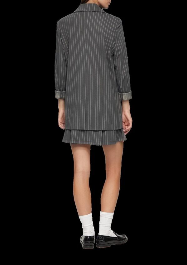 Oversized-Blazer mit Nadelstreifen