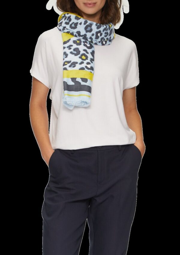 Gemusterter Schal aus Viskosemix