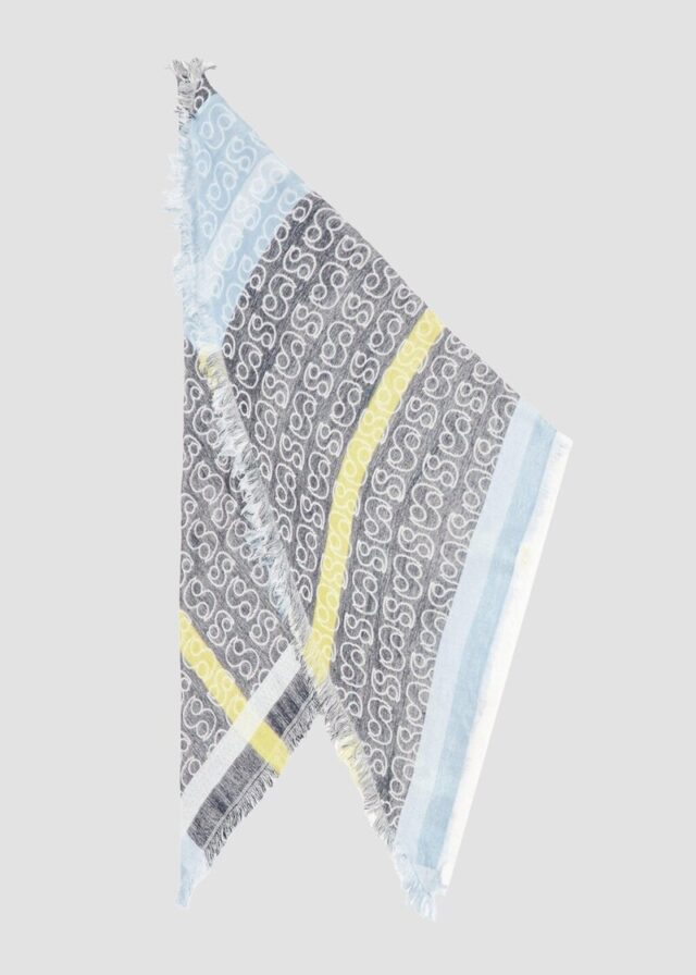 Gemusterter Schal aus Viskosemix