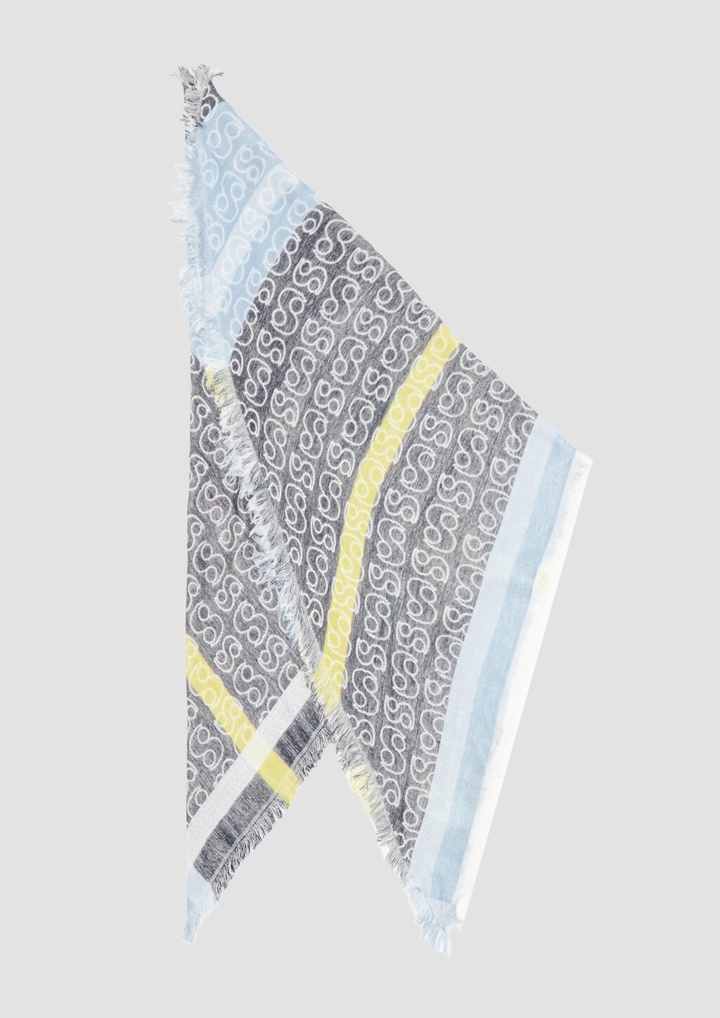 Gemusterter Schal aus Viskosemix