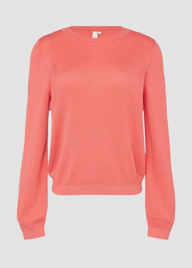 Strickpullover mit Struktur aus Viskosemix