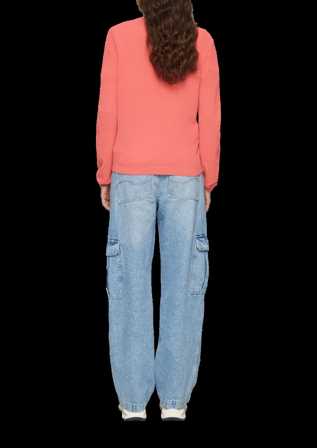 Strickpullover mit Struktur aus Viskosemix