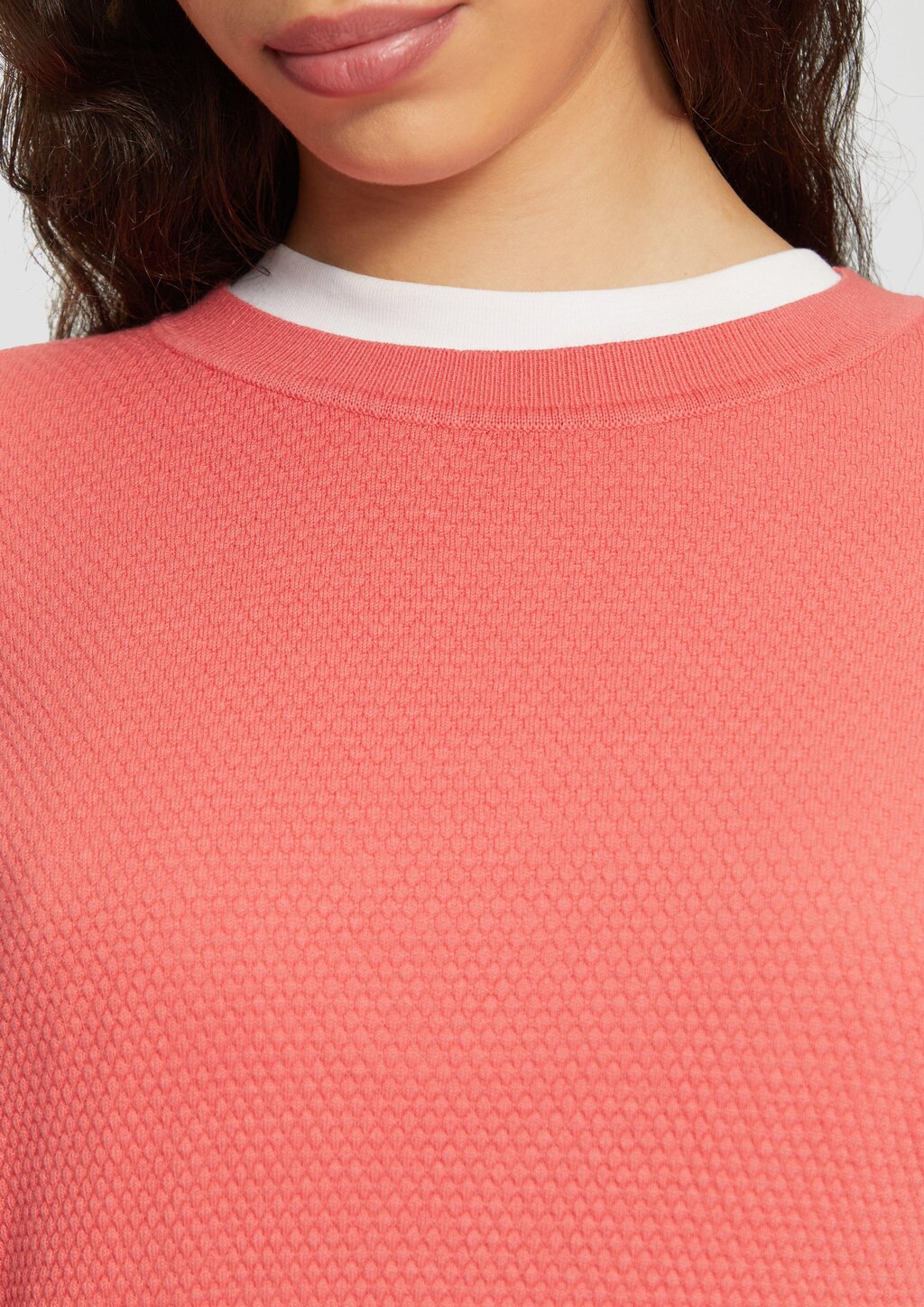 Strickpullover mit Struktur aus Viskosemix