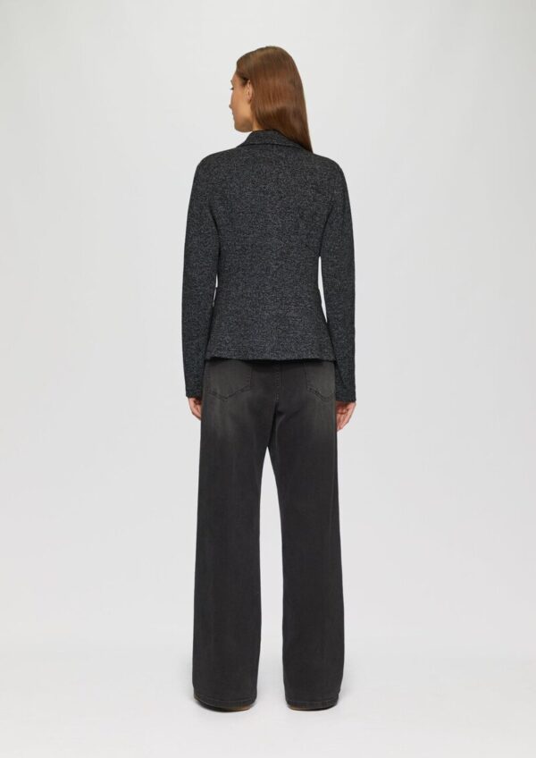 Blazer mit meliertem Muster im Slim Fit