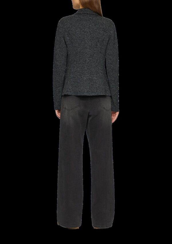 Blazer mit meliertem Muster im Slim Fit