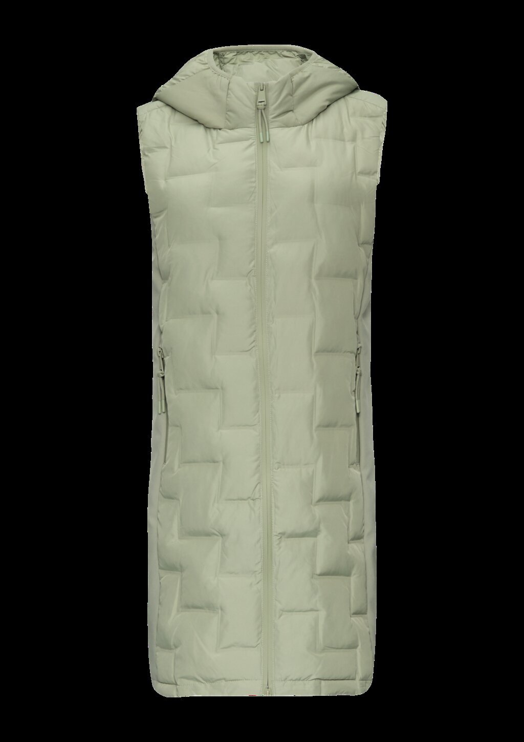 Leichte Weste im Fabricmix mit Prägung