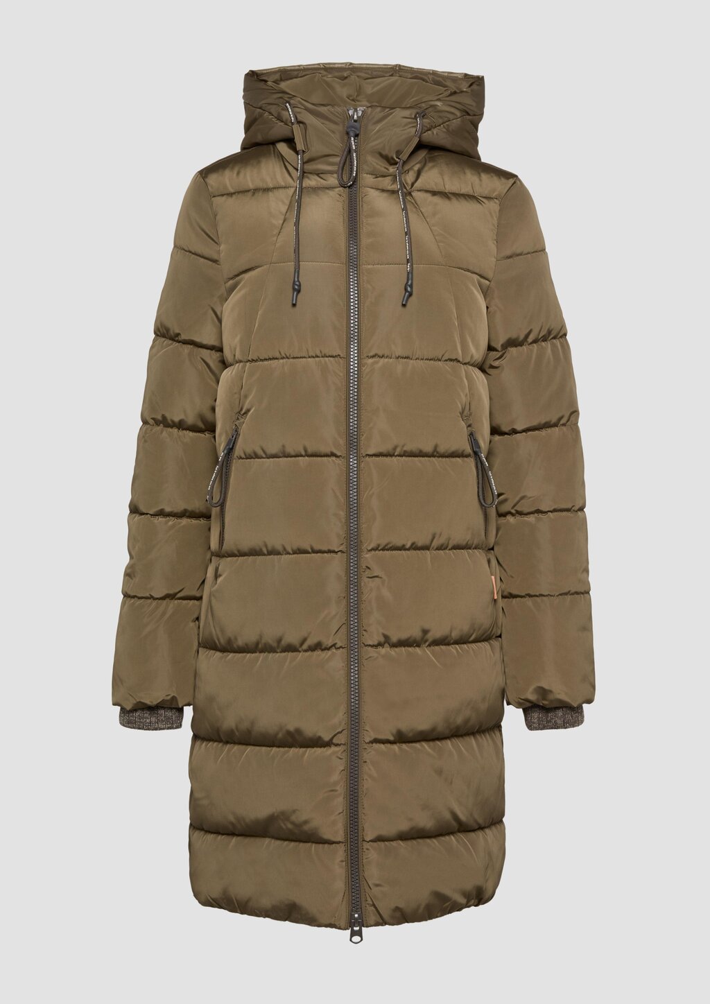 Gesteppter Mantel mit Kapuze