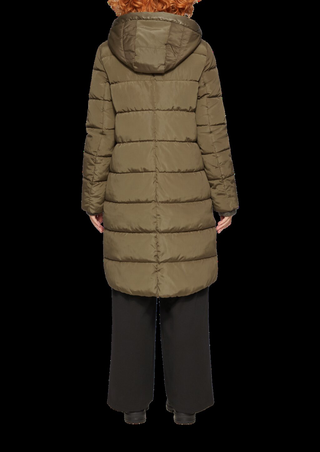 Gesteppter Mantel mit Kapuze