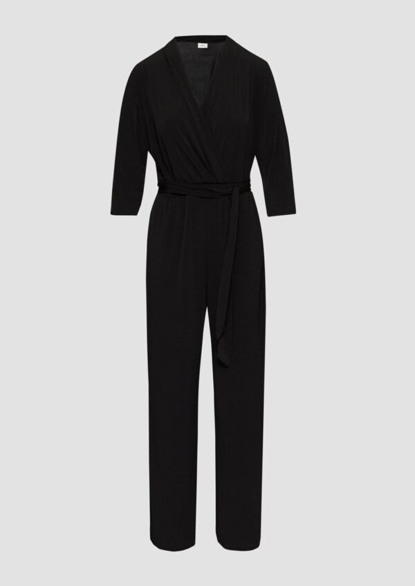 Jumpsuit in Wickel-Optik