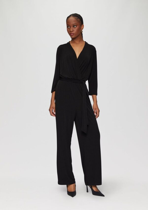 Jumpsuit in Wickel-Optik