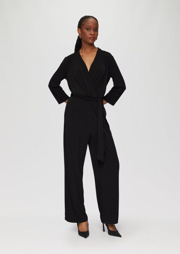 Jumpsuit in Wickel-Optik