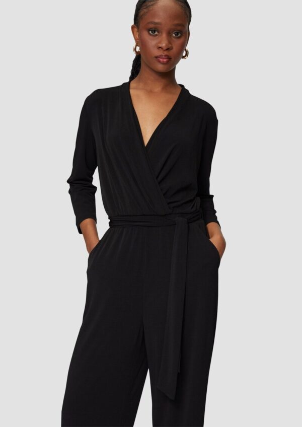 Jumpsuit in Wickel-Optik