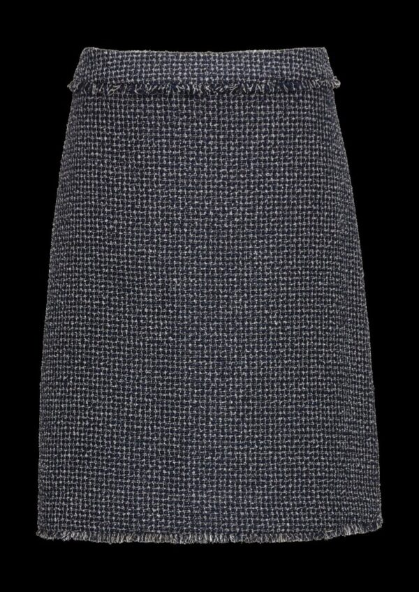 Bouclérock in Denim-Optik